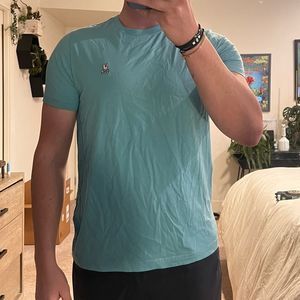 Psycho Bunny Teal Blue short sleeve shirt